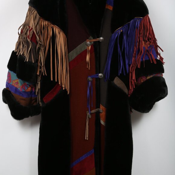 Where the Buffalo Roam Vintage Coat Cowgirl Western Southwestern Yellowstone - Picture 14 of 14